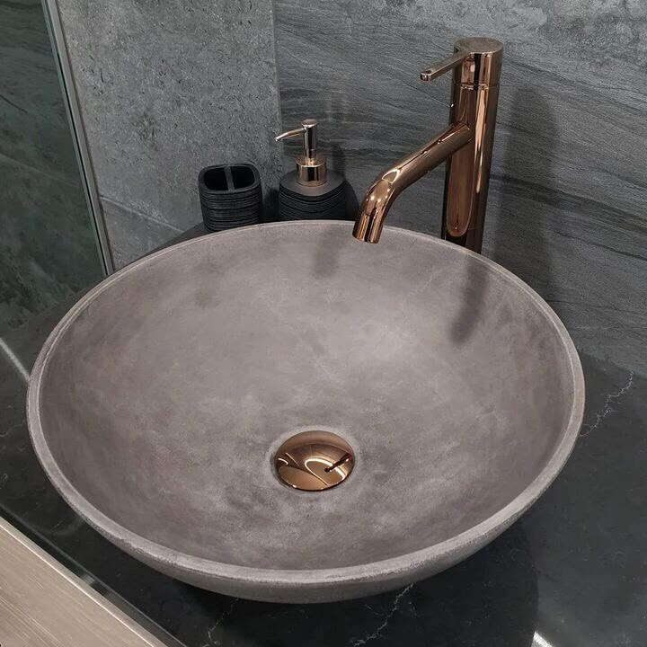 سینک بتنی گرد